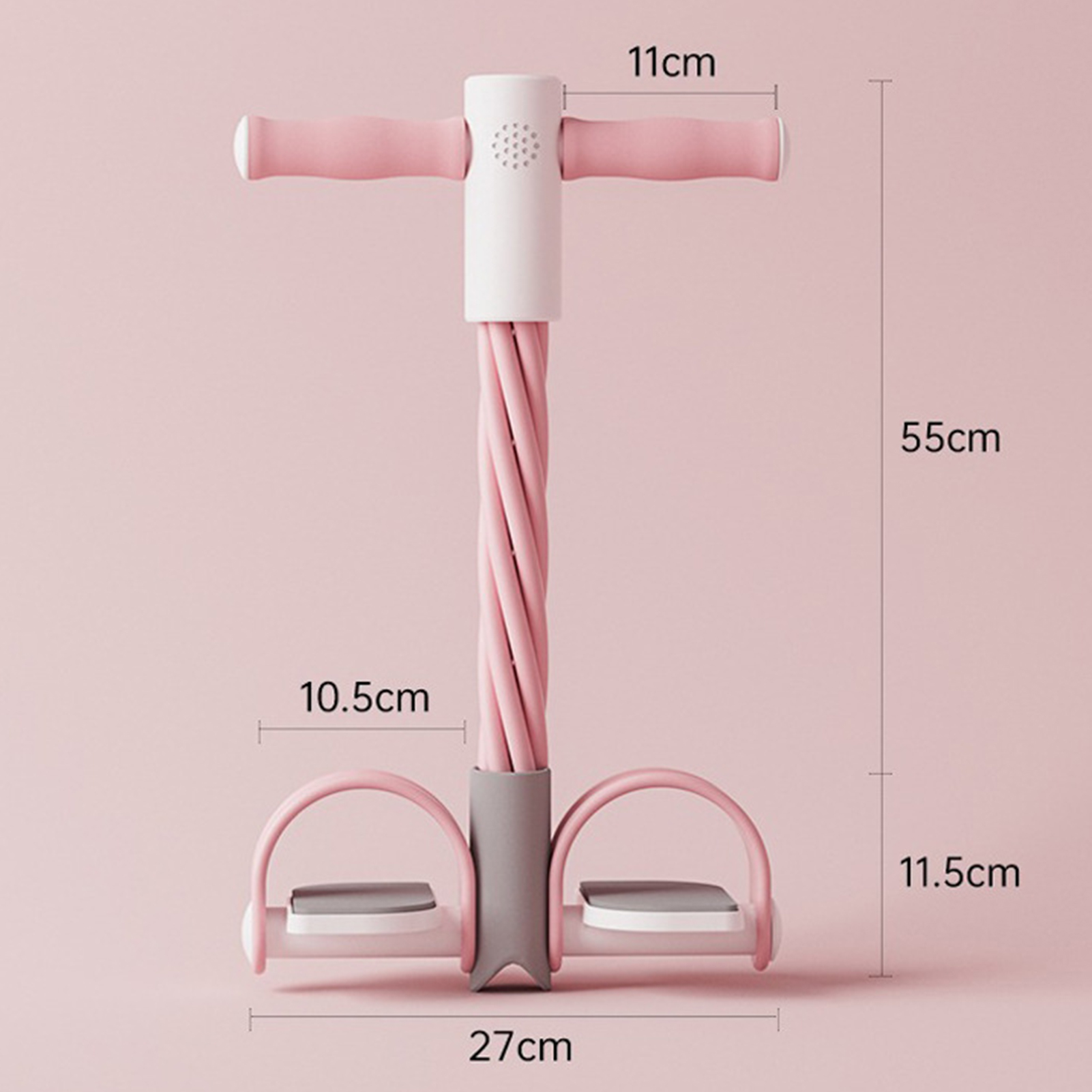 YIFAEUX Pedal Resistance Band with Digital Counter Multifunction Tension Rope 4/6-Tube Elastic Yoga Pedal Puller Body Stretching Trainer Home Gym Workout Equipment
