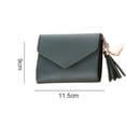 thumbnail image 2 of Hukapapa Cartera pequeña para mujer Tarjetero de cuero sintético delgadoverde, 2 of 5