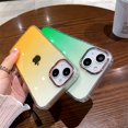 thumbnail image 3 of Compatible with iPhone 12/12 Pro Case for Women Girls,Luxury Shiny Fashion Gradient Glitter Bling Cute Clear Acrylic Plate Shockproof Case for iPhone 12/12 Pro(Gradient Green), 3 of 15
