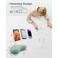thumbnail image 4 of Soporte para tableta SAIJI con soporte ajustable 360° para cama, color cian, 4 of 6