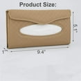 thumbnail image 3 of Car Tissue Holder - Sun Visor Napkin Holder, PU Leather Backseat Tissue Case for Truck (Beige), 3 of 10