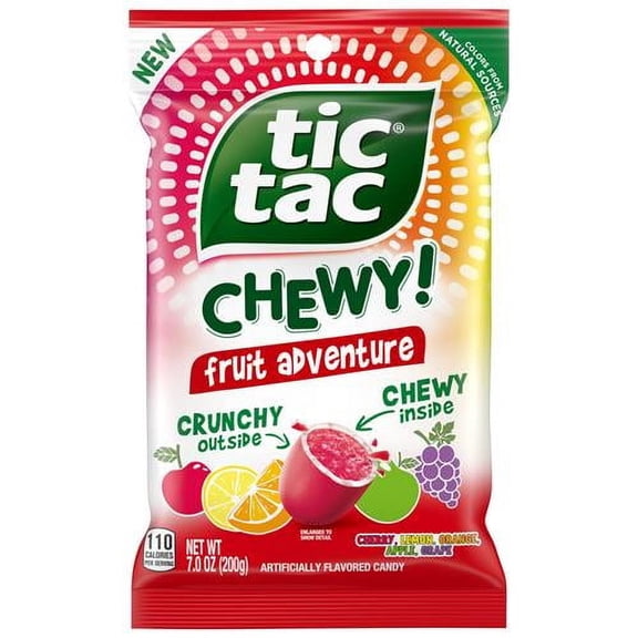 Tic Tac Chewy Fruit Adventure Candy, Fruit Candy, 7 Oz