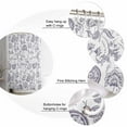 thumbnail image 5 of 54x78 Inch Shower Curtain Decorative Farmhouse Spring Bathtub Bath Curtains Fabric Waterproof Bathroom Decor Light Purple Fruit Plant Leaf Flower Small Stall Shower Curtain Set with 12 Hooks, 5 of 6