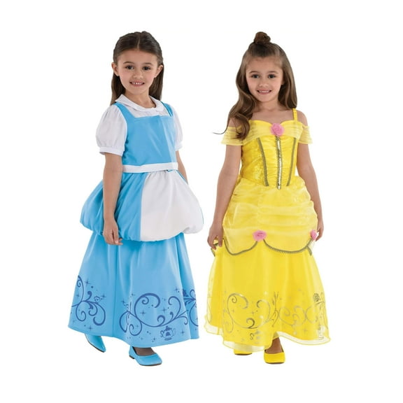 Girl's Toddler Reversible Belle Costume Dress