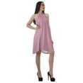 thumbnail image 3 of Moomaya Sleeveless Rayon Printed Halter Dresses Women Short Tank Summer Dress, 3 of 4
