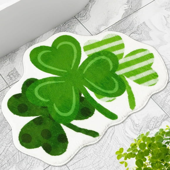 Tyidzon Mat St Patrick's Day Floor Mats Small Fresh Shaped Faux Floor Mats Bathroom Doorway Decorative Floor Mats Clearance!