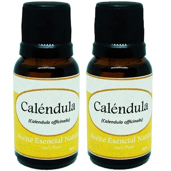 Pack de 2 aceites esenciales naturales Krisamex caléndula 15 ml c/u