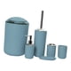thumbnail image 3 of Juego de accesorios de baño de 6 piezas con diseño moderno, jabonera, escobilla de inodoro, jabón Morandi Azul, 3 of 9