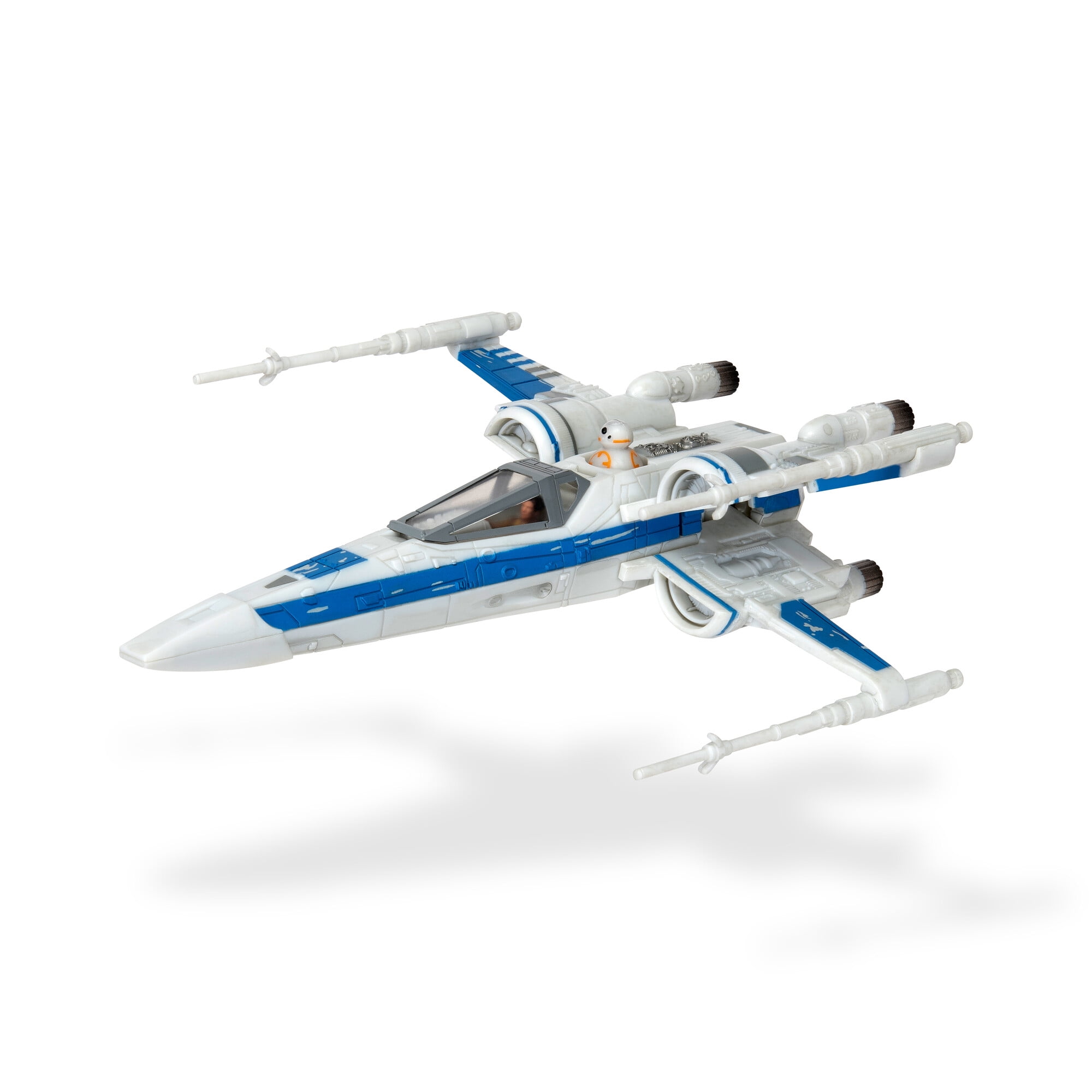 Star Wars Micro Galaxy Squadron Poe Dameron's T-70 X-Wing - 5 inch Chase Starfighter Class Vehicle with Accessories