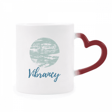 

Green Ink s Art Heat Sensitive Mug Red Color Changing Stoneware Cup