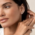 thumbnail image 3 of Turandoss 6 Pairs Stud Earrings Set for Women 925 Sterling Silver Post Hypoallergenic 14K Gold Plated Ball Tiny Cz Flatback Piercings Jewelry Set for Women Trendy, 3 of 8
