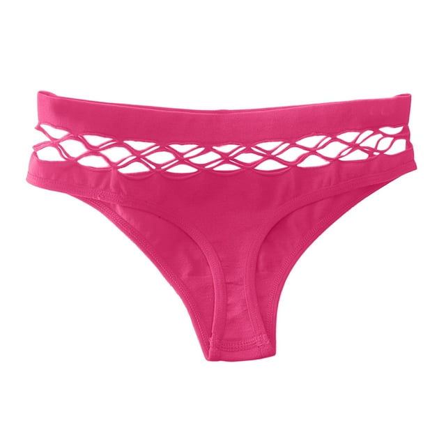 B91xZ Culotte Sans Couture pour Femmes en Coton Extensible, m Rose Vif