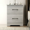 thumbnail image 6 of Darsh 2-Drawer Dusty Gray Oak Nightstand (23.6" x 15.7" x 18.9"), 6 of 7