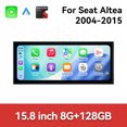 thumbnail image 3 of ZWNAV 15.8 inch large screen Android 15 Car Radio For Seat Altea 2004-2015 HD multimedia video player, GPS navigation DSP stereo, 3 of 15