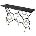 thumbnail image 2 of Pemberly Row 51" Live Edge Stone Console Table on Black Cast Iron Base, 2 of 2