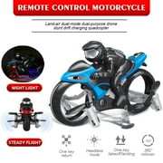 PENGXIANG RC Cars,Flying Motorcycle RC Drone Land Air Motorcycle Aircraft Remote Control Four-axis Drone 360°Stunt Roll Racing Motorcycle Kids Flying Toys 2.4G RC Drone for Children, Boys Girls