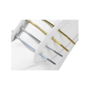 INSPIRE CHIC Solid Color PU Leather Round Shoe Laces for Sneakers Boots 1 Pair Gold 180cm/70.9
