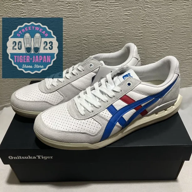 Onitsuka & Tiger ULTIMATE 81 EX 1183B510 101 White Directoire Blue Unisex Shoes