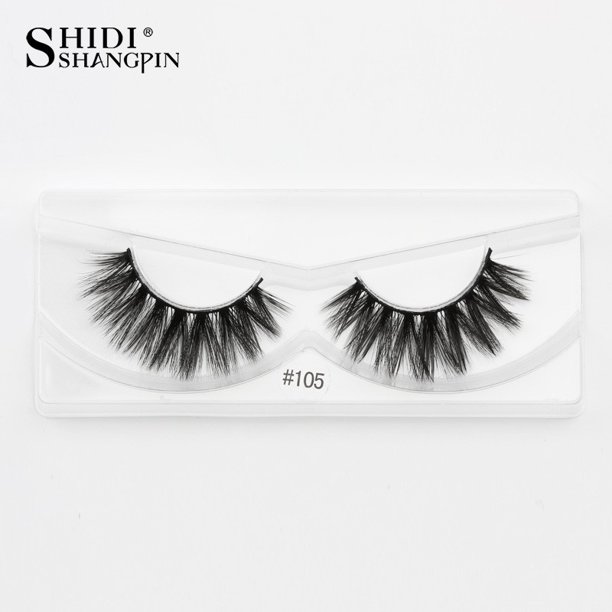 SHIDISHANGPIN 1 Par pestañas postizas maquillaje grueso y suave 3d pestañas Mink