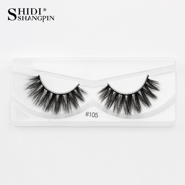 SHIDISHANGPIN 1 Par pestañas postizas maquillaje grueso y suave 3d pestañas Mink Gao Jiahui unisex