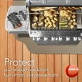 thumbnail image 3 of Resilia Under Grill Mat With Splatter Guard Lip - 72” x 48”, Beige/Tan, 3 of 10