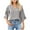 Gray, variant on Timegard Plus Size Tops for Women Round Neck Half Neck Solid Color Tee Tops Casual Slim Fitting Blouse