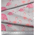 thumbnail image 3 of Soimoi Poly Georgette Fabric Flamingo Bird Print Fabric by the Yard 42 Inch Wide, 3 of 3