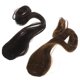 thumbnail image 3 of 2 piezas de flequillo artificial rizado, peluca larga con flequillo, fibra ondulada de alta temperatura (castaño oscuro, castaño claro), 3 of 6
