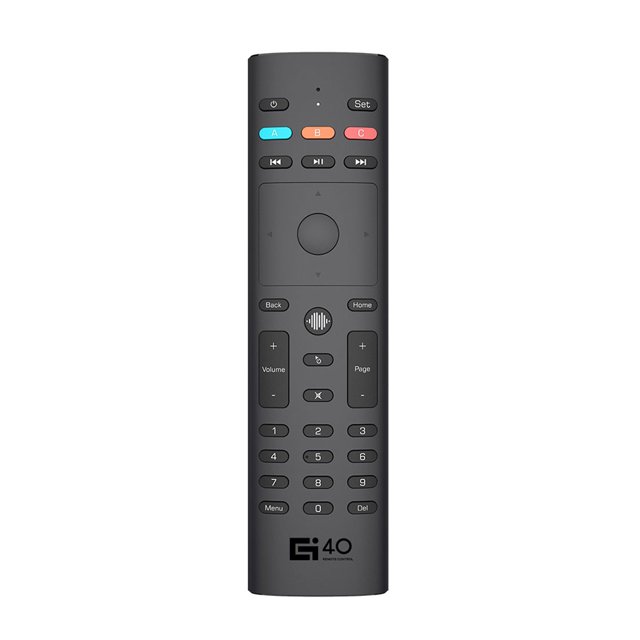 Air Mouse Smart 2.4G Giroscopio IR Aprendizaje Control remoto por voz para proyector de TV