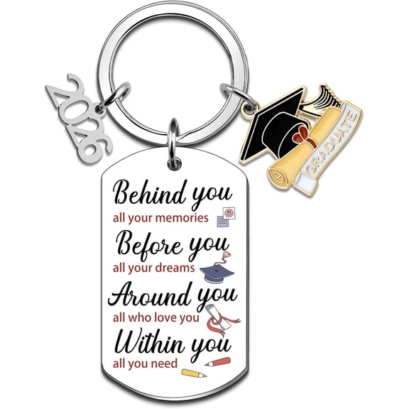 Graduation Gifts Class of 2026 Inspirational Keychain High School College Graduation Gifts for Her Him 2026 Souvenir for Senior Masters Degree Student Present ideas