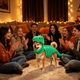 thumbnail image 2 of Pet Dinosaur Skeleton Costume, Soft Plush T Rex Style Halloween Outfit for Medium and Large Dogs and Cats, Wearable Dino Apparel for Parties, Photo Props, Dress Up and Seasonal Events, 2 of 4