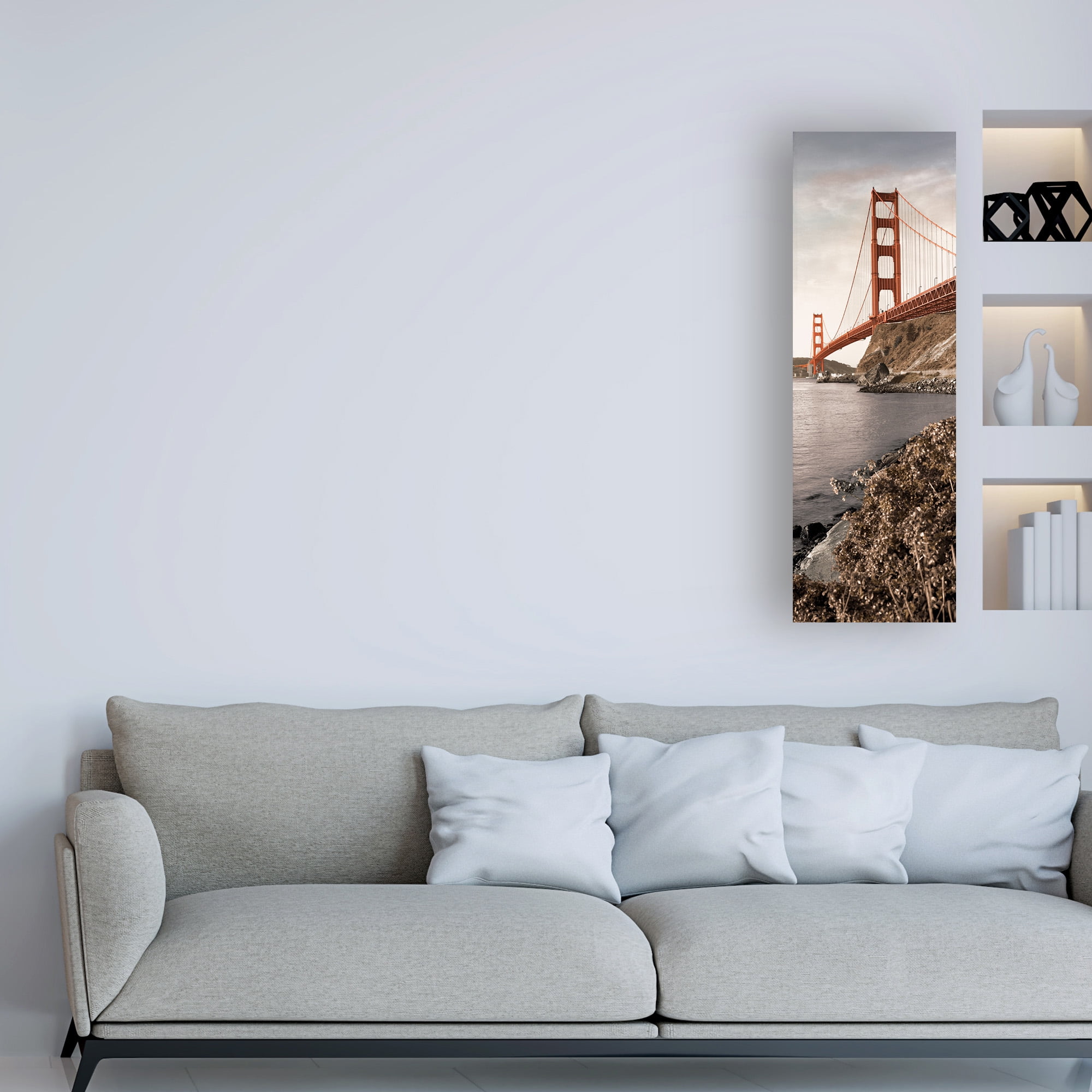 Trademark Fine Art 'Golden Gate Bridge #1' Canvas Art by Alan Blaustei