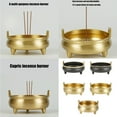 thumbnail image 2 of Jesscasday Brass Incenses Burners Tripod Base Censers for Home Worship Religious Ceremonies, 2 of 17