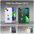 thumbnail image 2 of ESR for iPhone 13 Case/iPhone 14 Case, Military-Grade Protection, Shockproof Air-Guard Corners, Yellowing-Resistant Acrylic Back, Phone Case for iPhone 14/iPhone 13, Air Armor Case, Clear Purple, 2 of 7