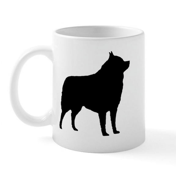 CafePress - Black Schipperke Mugs - 11 oz Ceramic Mug - Novelty Coffee Tea Cup