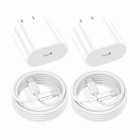 Quyaojz for 2Pack 20W USB C Charger Compatible With 13//11 inch A16/10th Generation 11/13 inch/5th/4th mini 6th/7th Charger Fast Charging Block with 6.6ft USB C to C Charger Cable