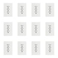 thumbnail image 1 of Placa Con 3 Contactos Lucek Flat Pack 12 BF08-B blanco, 1 of 4