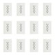 thumbnail image 1 of Placa Con 3 Contactos Lucek Flat Pack 12 BF08-B blanco, 1 of 4