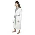 thumbnail image 5 of Women’s 100% Terry Cotton Bathrobe Toweling Gown Robe Two Tone, 5 of 8