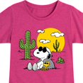 thumbnail image 3 of Peanuts - Snoopy & Woodstock - Toddler And Youth Girls Short Sleeve Graphic T-Shirt, 3 of 6