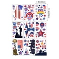 thumbnail image 3 of 4th Of July Window Stickers Removable Independence Day Decor USA Themed Window Clings Temporary Holiday Glass Decals 9pc, 3 of 7