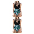 thumbnail image 2 of Advancent Traje de baño sin mangas para mujer, traje de baño de poliéster con escote en V profundo para fiesta, ropa de playa para mujer, Type1 NO1, 2 of 6