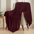 thumbnail image 6 of Utopia Bedding 100% Cotton Thermal Blanket Burgundy Queen Size Soft, Lightweight, Breathable, Cozy Spring and Summer Blankets for Bed, Home Room Decor Gifts for Women and Men (90x90 Inches), 6 of 9