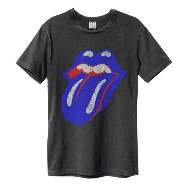 Amplified - Camiseta Blue And Lonesome The Rolling Stones para Adultos Unisex (Carbón)