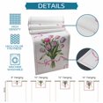 thumbnail image 6 of Pink Tulip Floral Table Runner - 120 Inch Long Spring Flowers Romantic Modern Art Cotton and Linen Blended Dress Scarves Farmhouse Table Runner for Kitchen Dining, Coffee Table, 13" x 120", 6 of 8