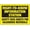 Warning Sign 5, variant on Weatherproof ANSI Exit Sign (to Prevent entrapment do not Start Door Downward Unless Doorway is Clear) 12x8 Inch UV Resistant Indoor Outdoor Workplace Insdustrial Caution Danger Warning Sign