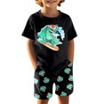 thumbnail image 4 of TBWNWG 3t Boys Pajamas Short Sleeve,Boys Sleeve Top and Shorts,2 Piece Pajama Set Sizes 6-7 Years, 4 of 9