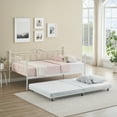 thumbnail image 2 of YANSHE Metal Expandable Twin Daybed with Trundle White, 2 of 9