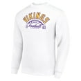 thumbnail image 2 of Men's Starter White Minnesota Vikings Half Ball Team Graphic Tri-Blend Fleece Pullover Sweatshirt, 2 of 3