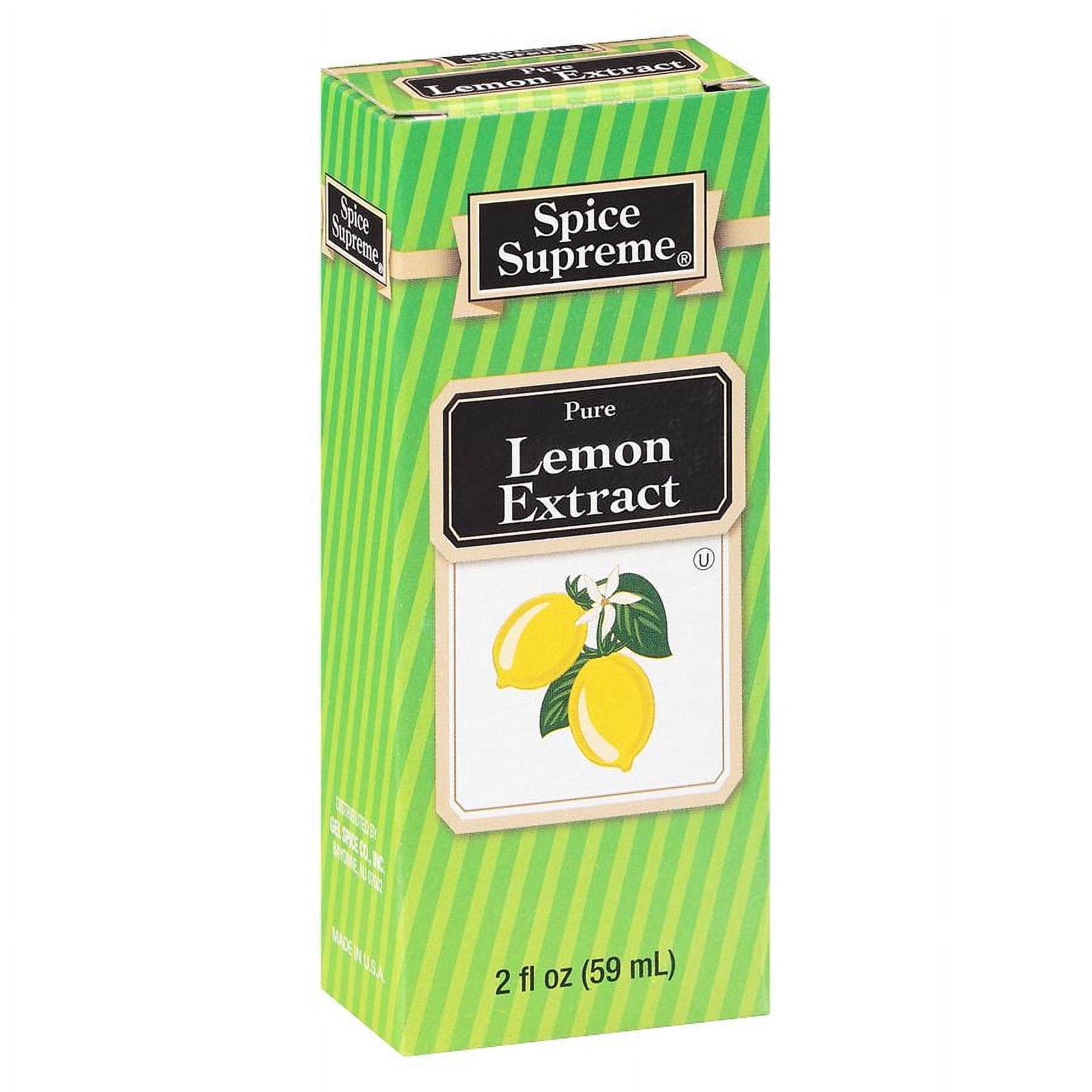 Spice Supreme Pure Lemon Flavor Liquid Extract, 59ml - Pack of 12